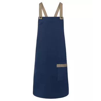 Karlowsky bib apron with pocket, Urban-look, Steel Blue
