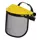 Kramp face shield with steel mesh visor, Yellow/Black, Yellow/Black, swatch
