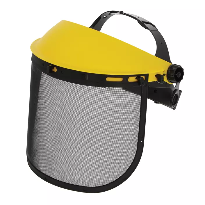 Kramp face shield with steel mesh visor, Yellow/Black, Yellow/Black, large image number 0