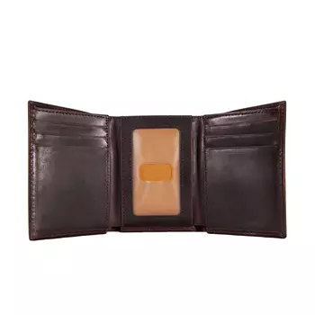 Carhartt Leather Trifold Portemonnaie, Dark brown