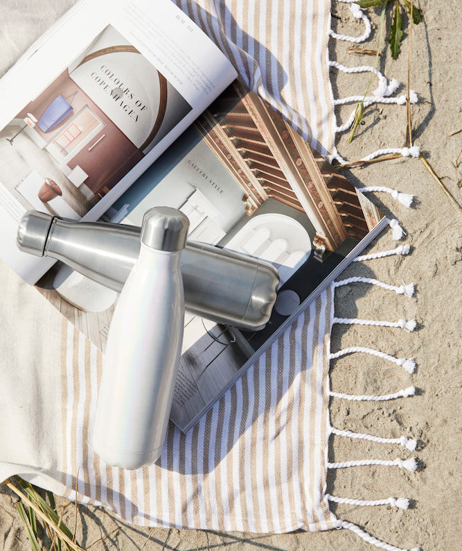 Sagaform steel bottle 0,5 L, Silver