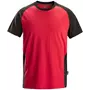 Snickers T-Shirt 2550, Chili rot/schwarz
