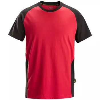 Snickers T-skjorte 2550, Chili rød/svart