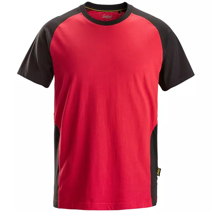 Snickers T-skjorte 2550, Chili rød/svart, large image number 0