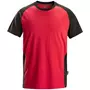 Snickers T-Shirt 2550, Chili rot/schwarz