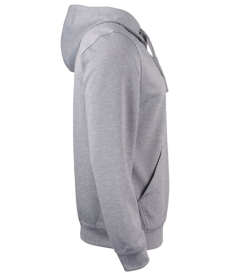 Clique Basic Active  hoodie, Grey Melange, large image number 4