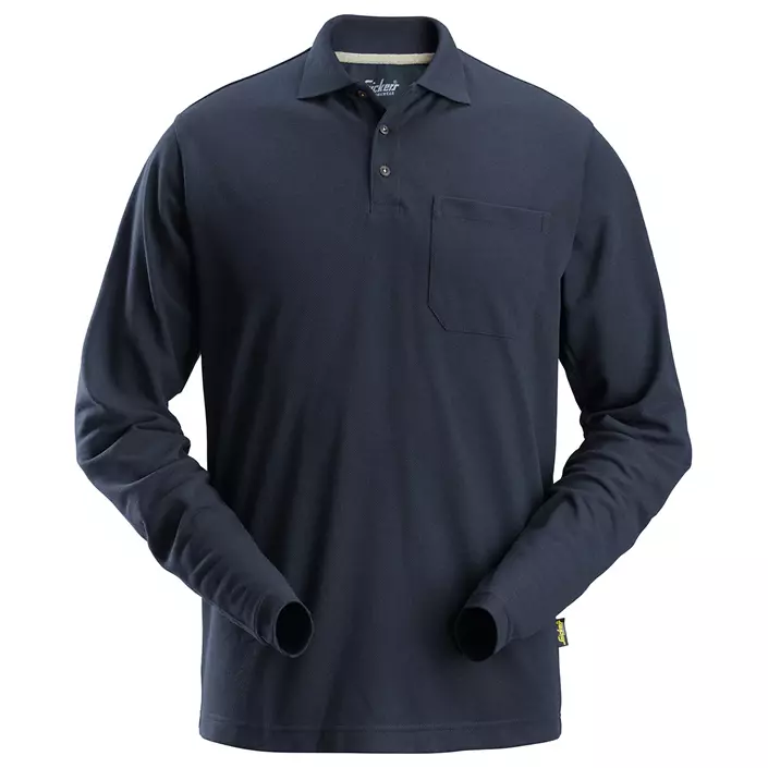 Snickers long-sleeved polo shirt 2608, Navy, large image number 0