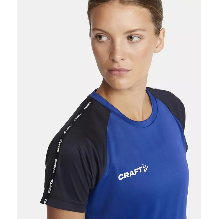 Craft Squad 2.0 Contrast Damen T-Shirt, Club Cobolt - Marine, large image number 3
