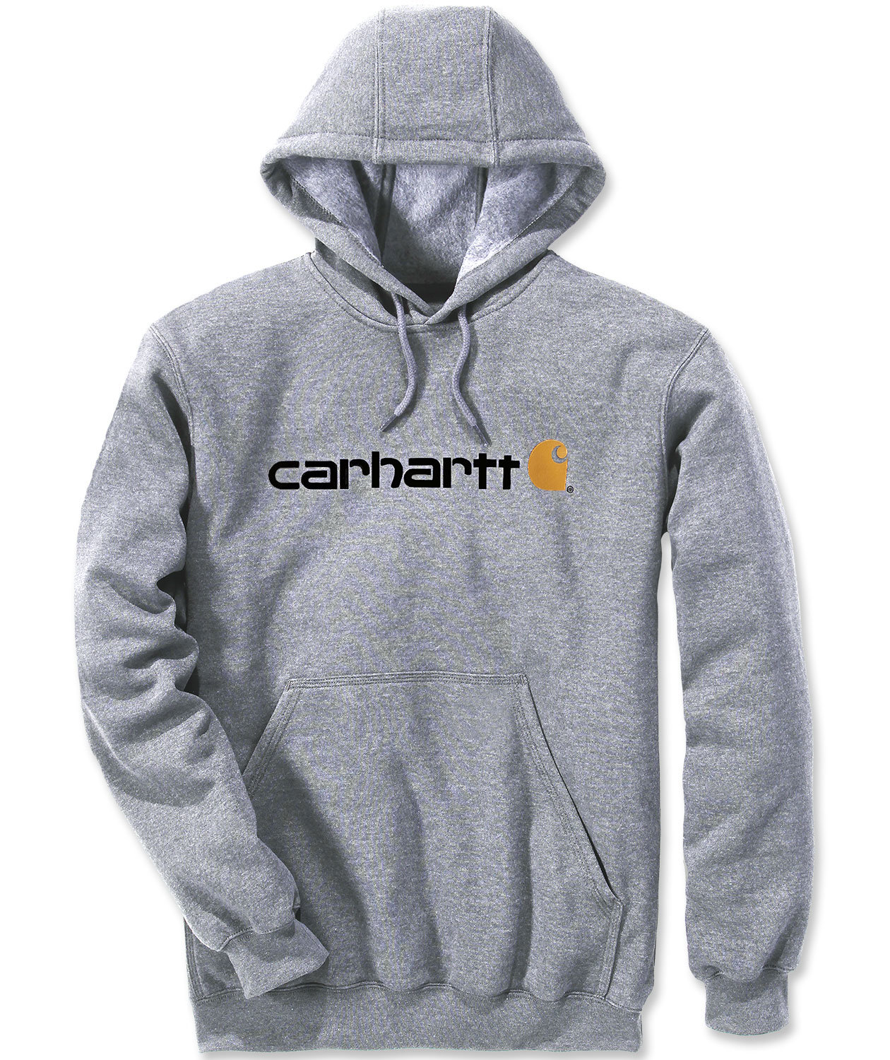 Carhartt Marquette Logo Kapuzenpullover Midweight, Heather Grey