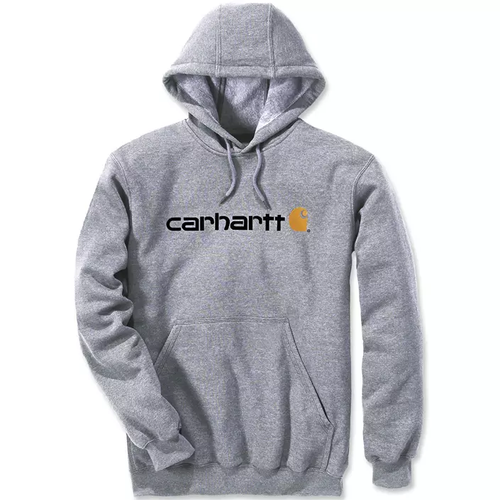Carhartt Hoodie Signature Logo Midweight, Heather Grey, large image number 0