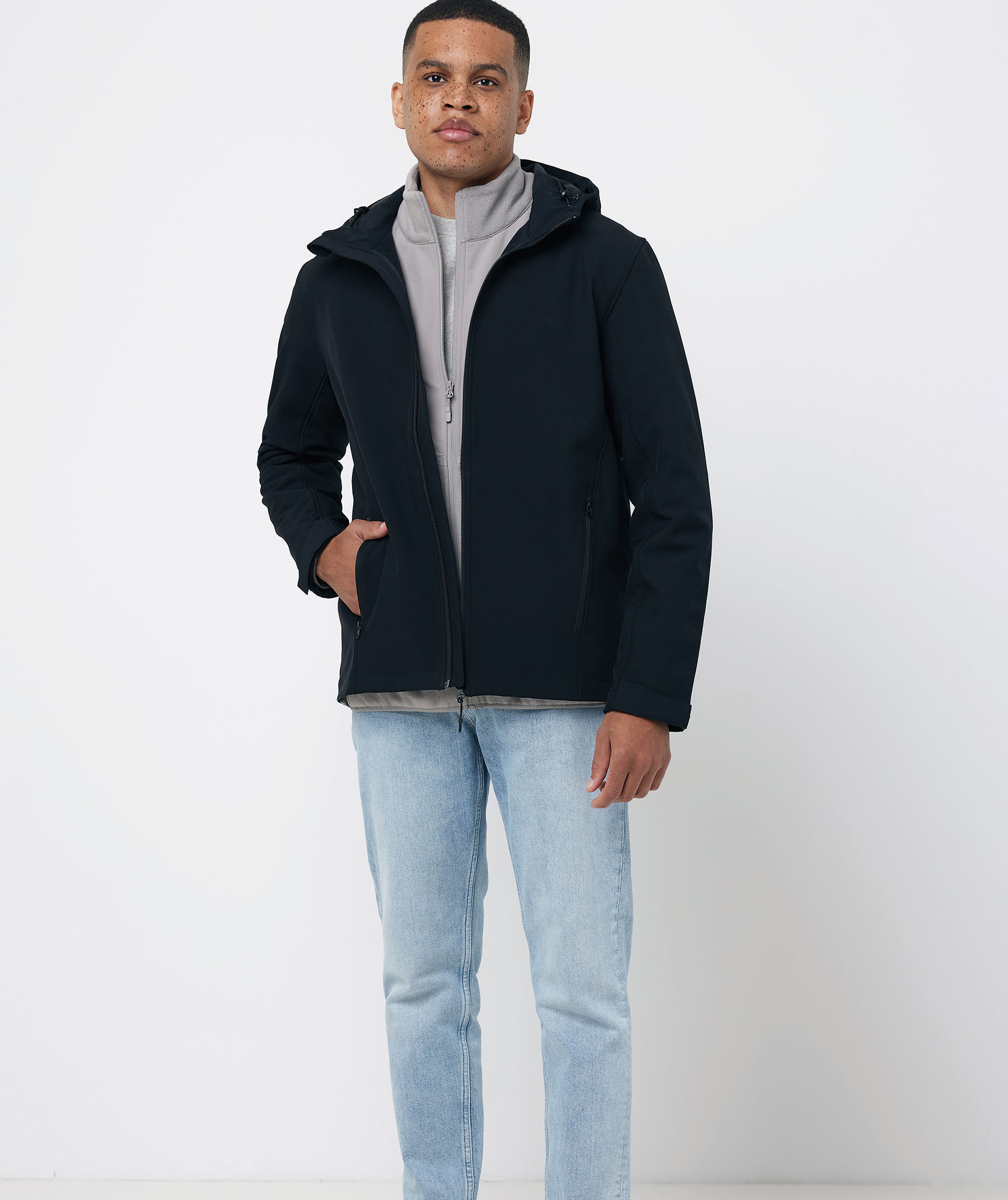 Iqoniq Makalu softshelljacka, Svart, large image number 11