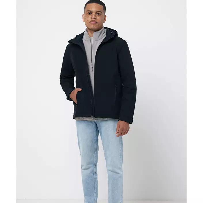 Iqoniq Makalu softshelljacka, Svart, large image number 11