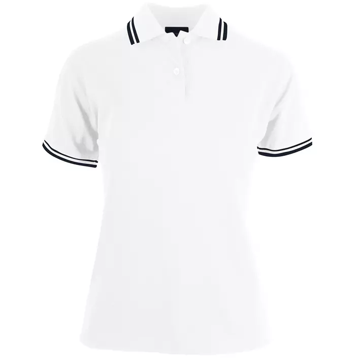YOU Napoli dame polo T-shirt, Hvid, large image number 0