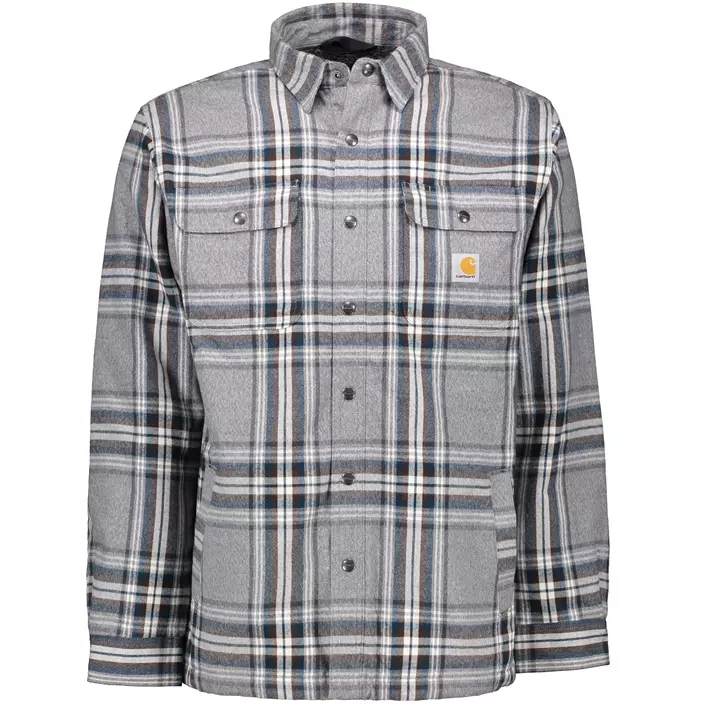 Carhartt sherpa foret skjortejakke, Asphalt, large image number 0