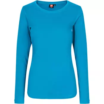 ID Interlock long-sleeved women's T-shirt, Turquoise