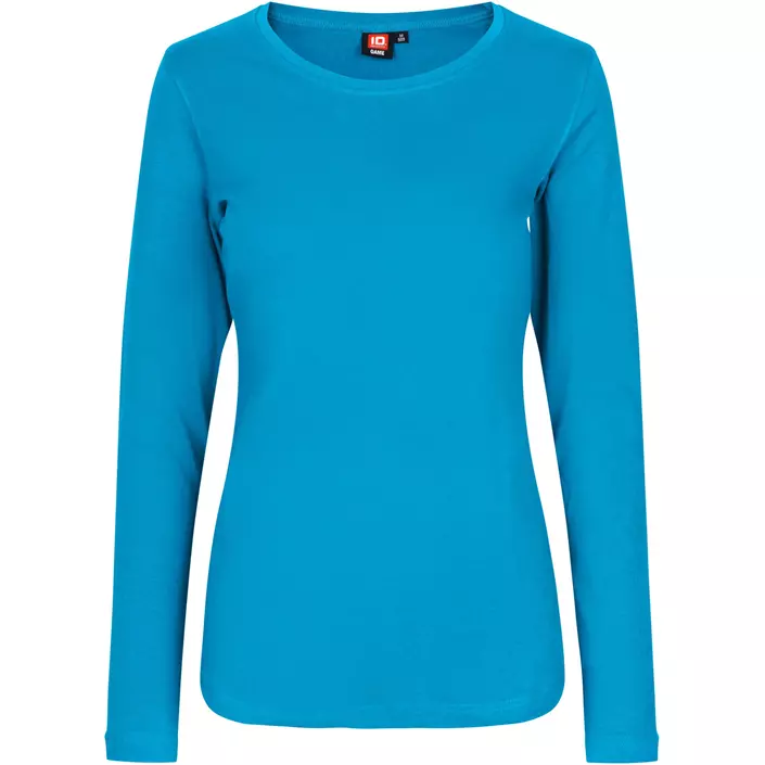 ID Interlock long-sleeved women's T-shirt, Turquoise, large image number 0