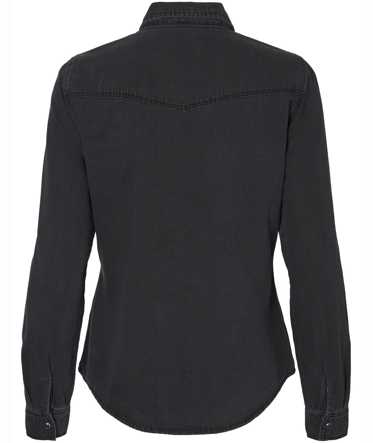 Vero Moda VMMARIA women's denim shirt, Black Denim, large image number 2