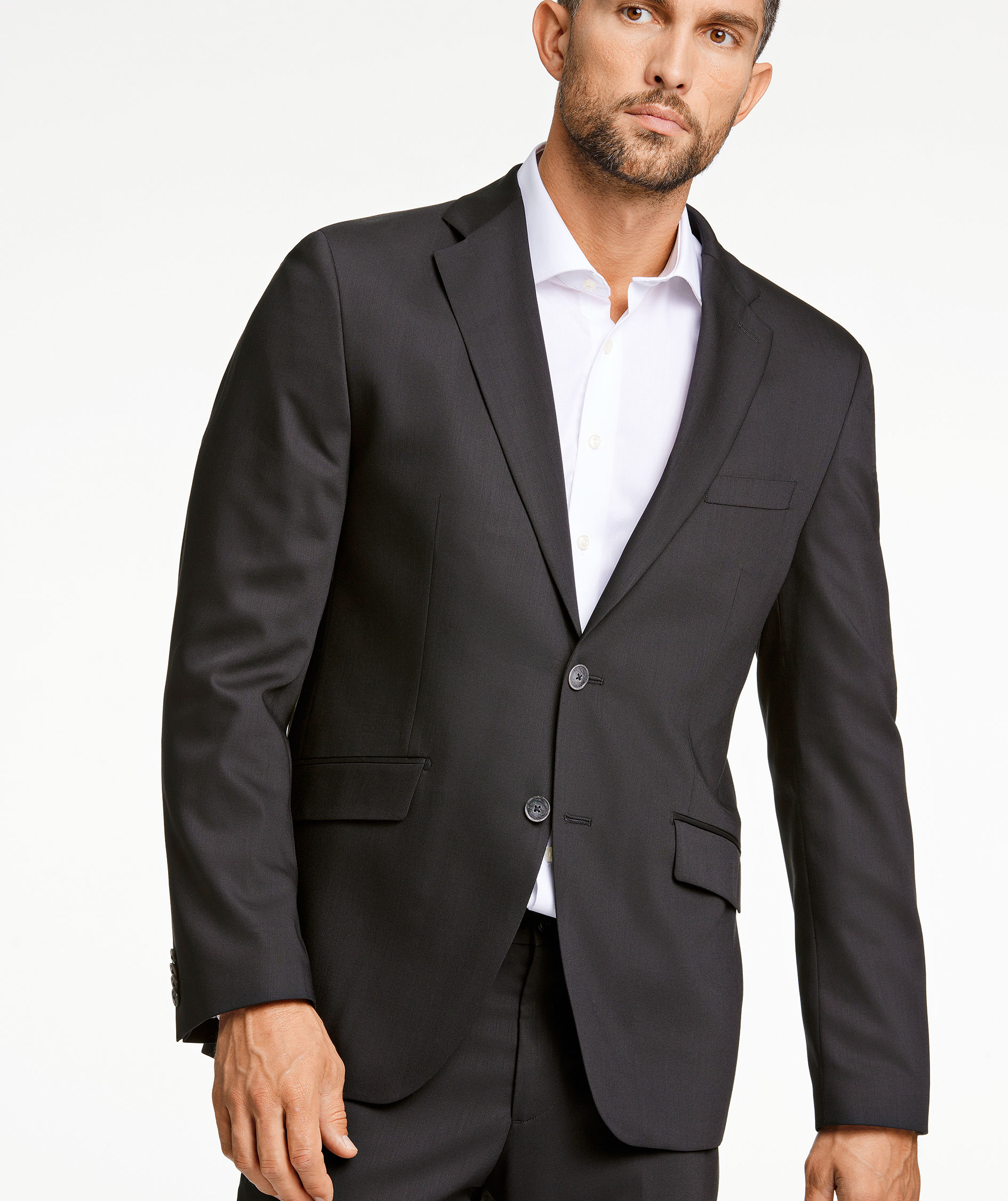 Lindbergh Modern fit blazer with wool, Black, large image number 9