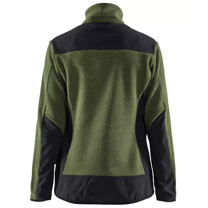 Blåkläder dame strikket jakke med softshell, Høstgrønn/Svart, large image number 1
