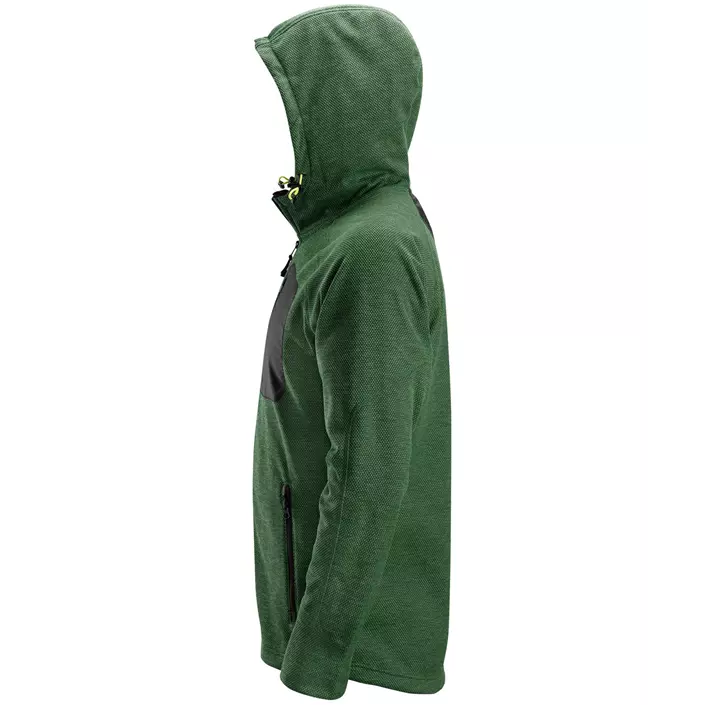 Snickers FlexiWork fleece hoodie 8041, Forest green/black, large image number 2