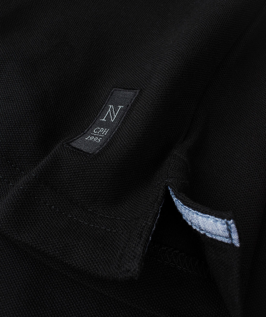 Nimbus Carlington long-sleeved polo shirt, Black, large image number 4