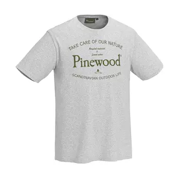 Pinewood Save Water T-shirt, Light Grey Melange