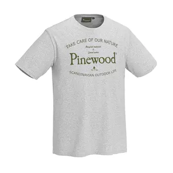 Pinewood Save Water T-shirt, Light Grey Melange