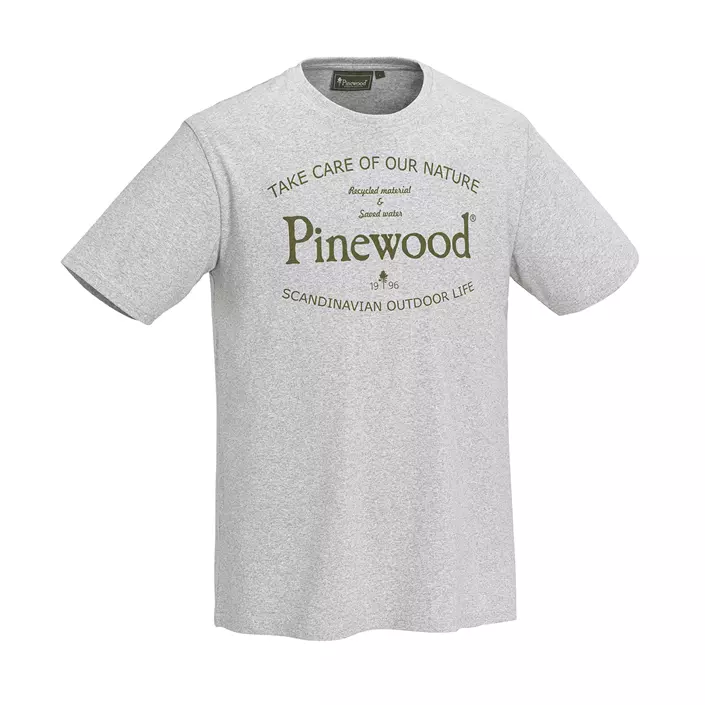 Pinewood Save Water T-shirt, Light Grey Melange, large image number 0