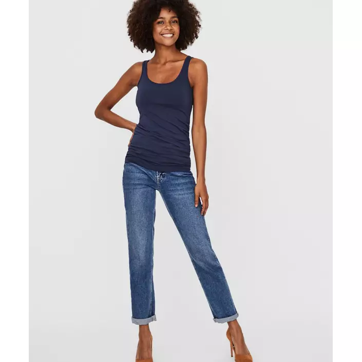 Vero Moda VMMAXI MY SOFT lång linne dam, Black Iris, large image number 4