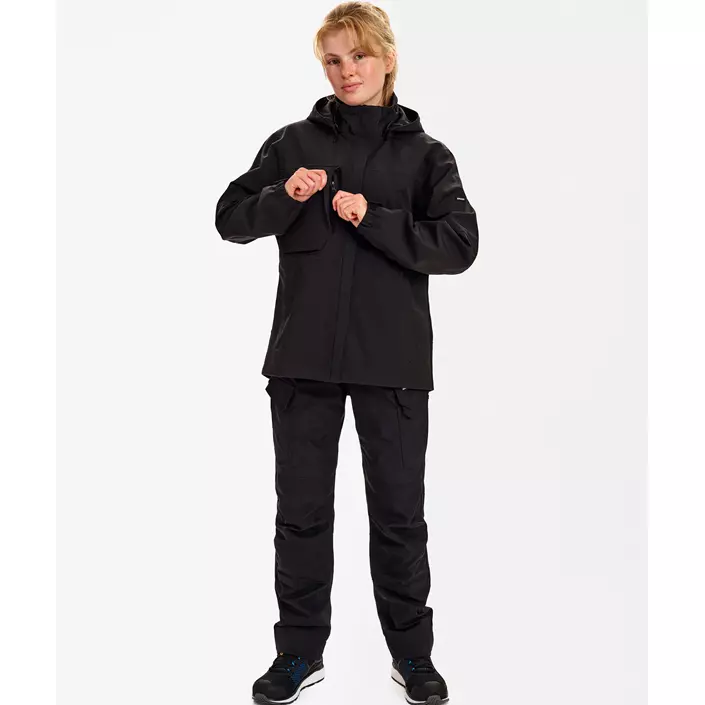 Engel Entire dame skaljakke, Black, large image number 2