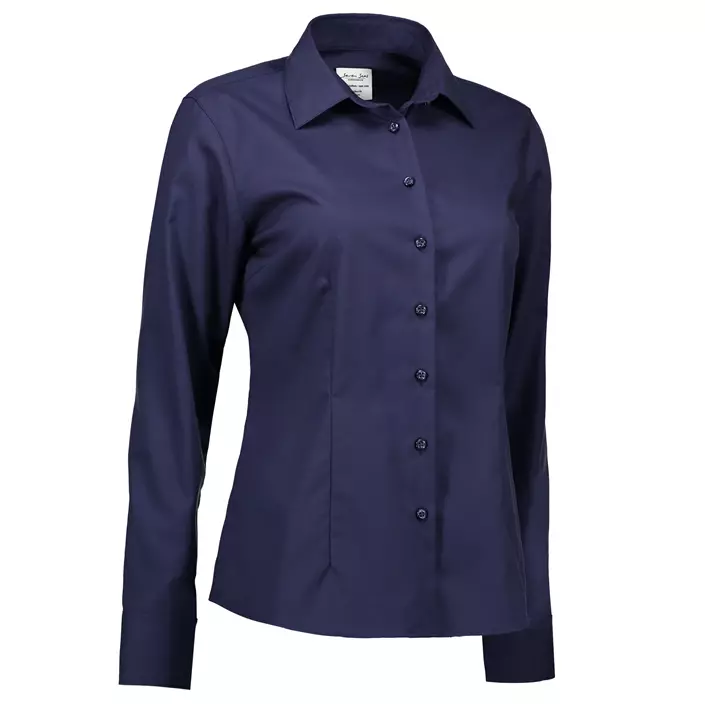 Seven Seas moderne fit Fine Twill women's shirt, Navy, large image number 2
