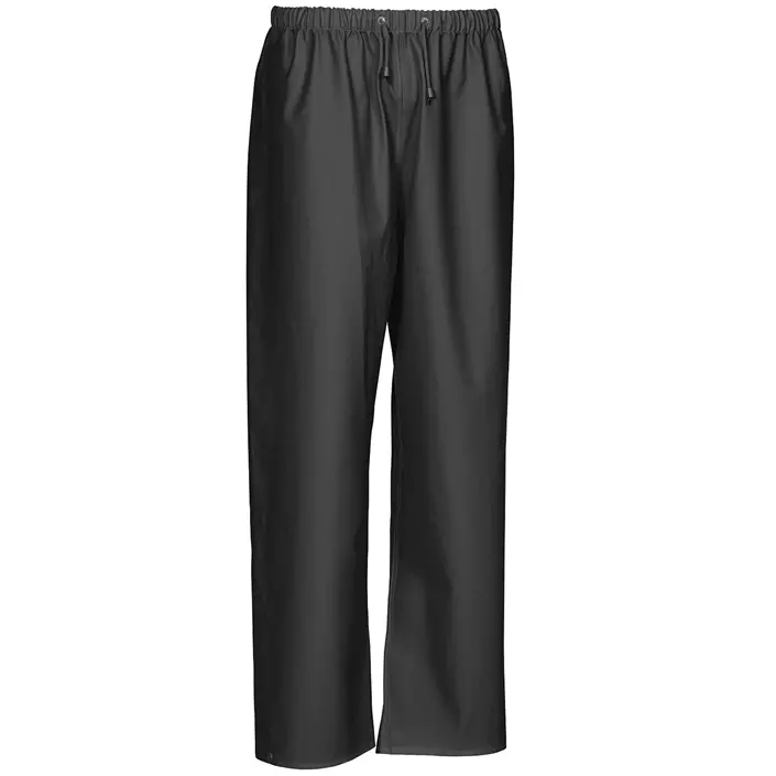 Elka Elements Outdoor PU/PVC rain trousers, Black, large image number 0