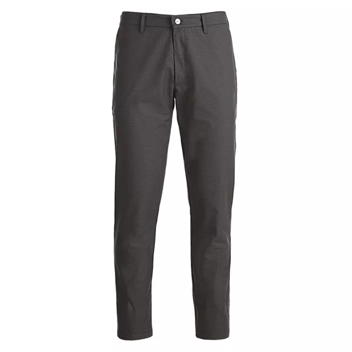 Kentaur chino trousers with extra leg length, Pepita Checkered Black/Grey, large image number 0