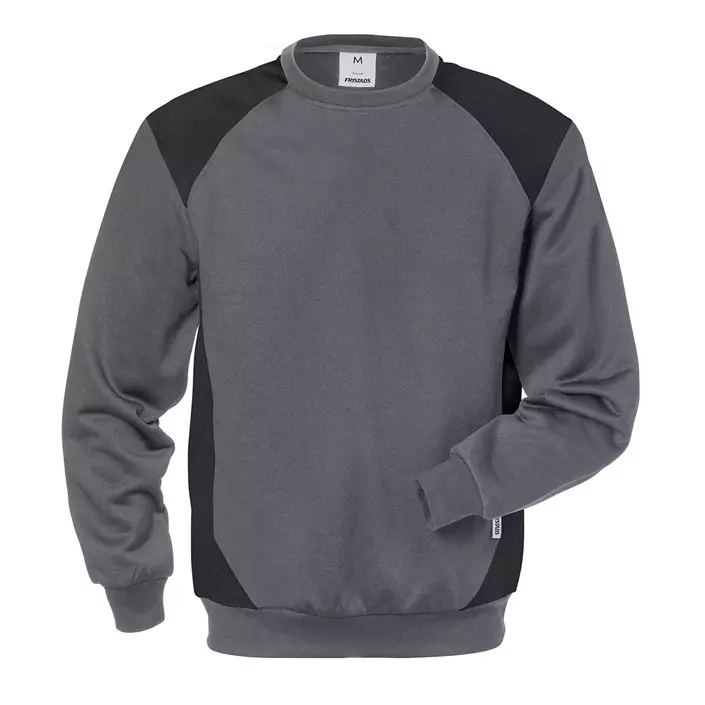 Fristads sweatshirt 7148 SHV, Grau/Schwarz, large image number 0