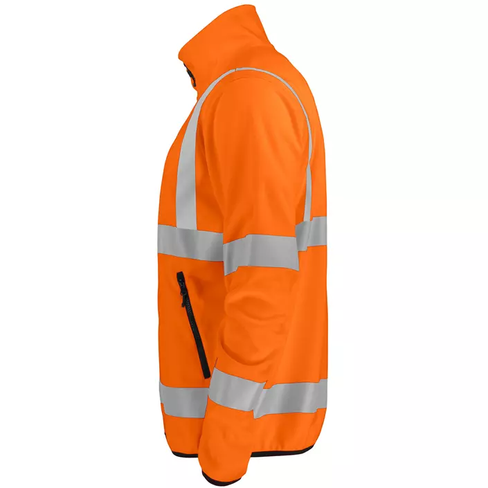 ProJob softshell jacket 6105, Hi-Vis Orange/Black, large image number 4