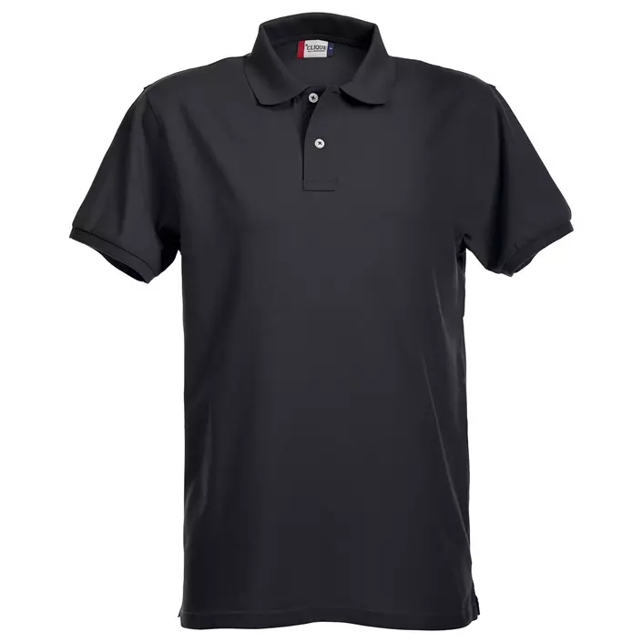 Clique Premium polo shirt, Black, large image number 0