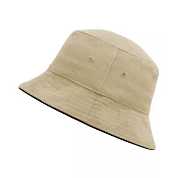 Myrtle Beach bucket hat, Khaki/Black