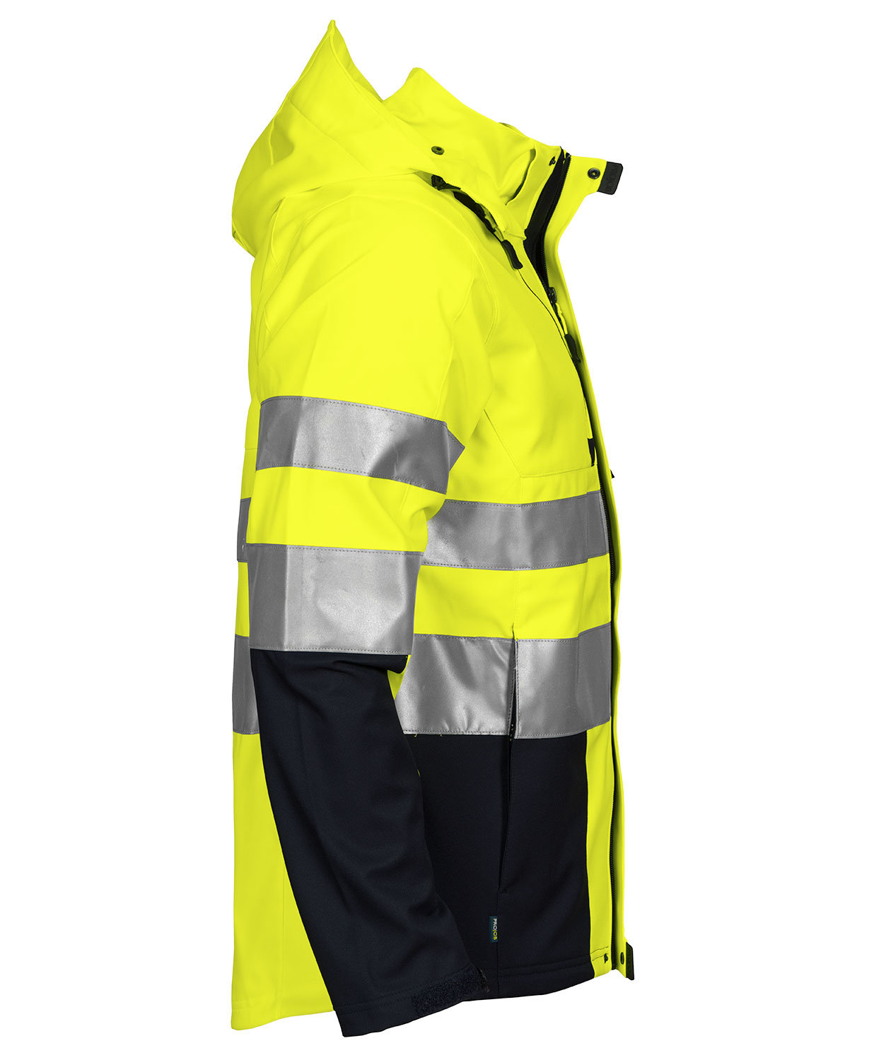 ProJob arbetsjacka 6419, Varsel Gul/Svart, large image number 3