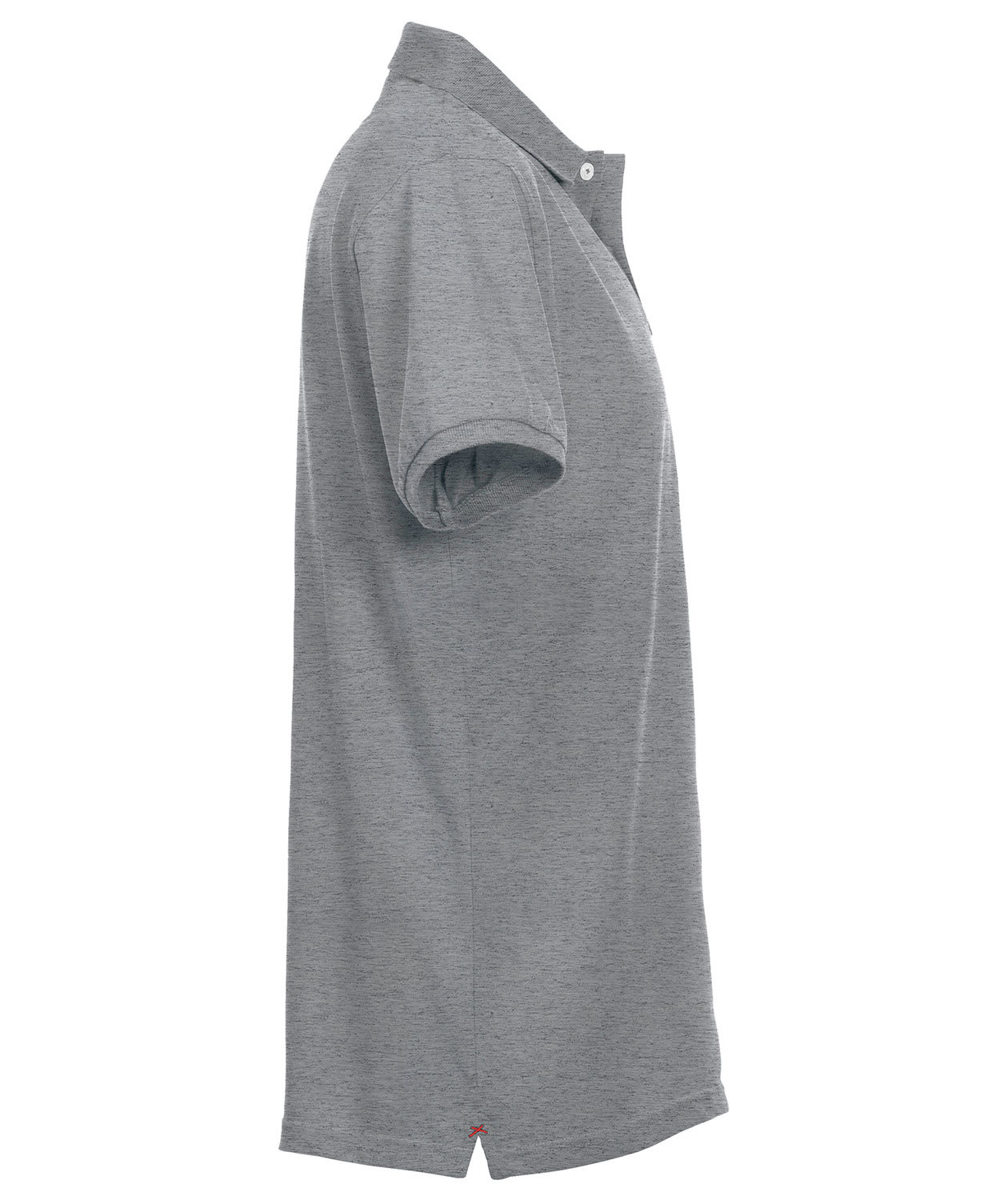 Clique Premium polo shirt, Grey Melange, large image number 3