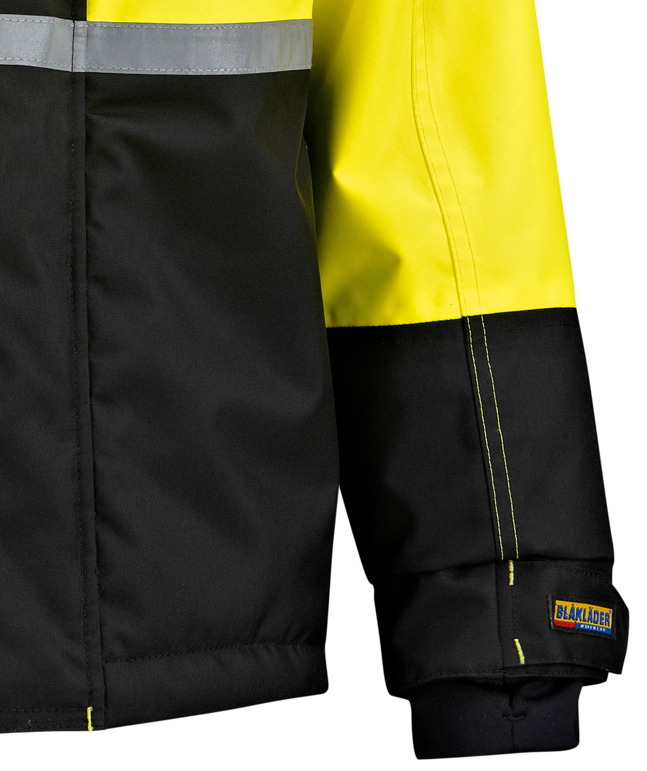 Bl&aring;kl&auml;der vinterjacka till barn, Svart/Gul, large image number 3