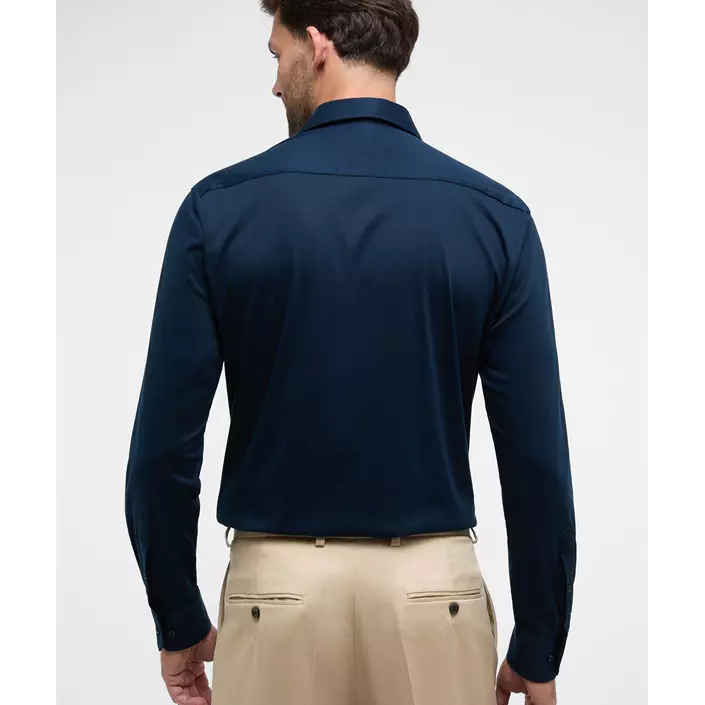 Eterna Soft Tailoring Jersey Modern fit Hemd, Navy, large image number 2