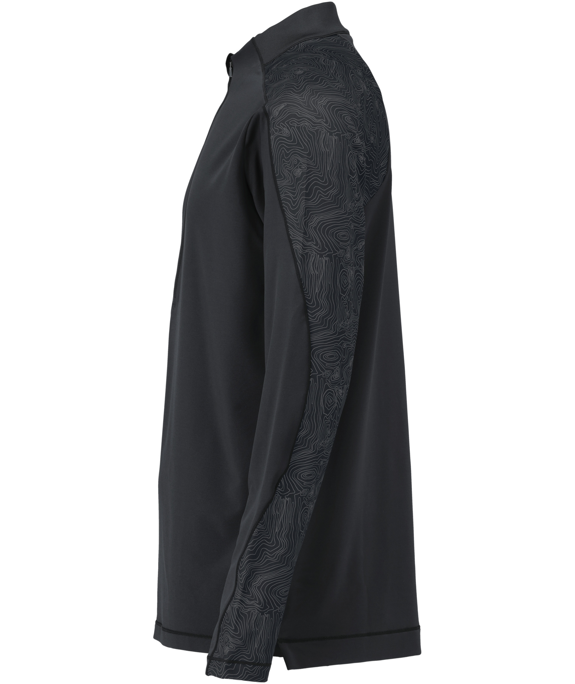 Mascot Customized half zip lang&aelig;rmet T-shirt, Sort, large image number 3