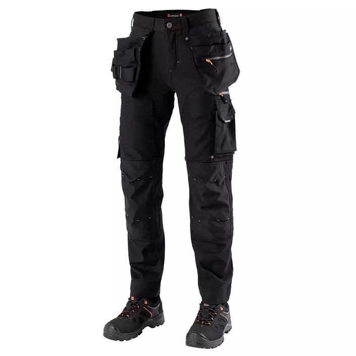 L.Brador 1070PB craftsman trousers, Black, large image number 0