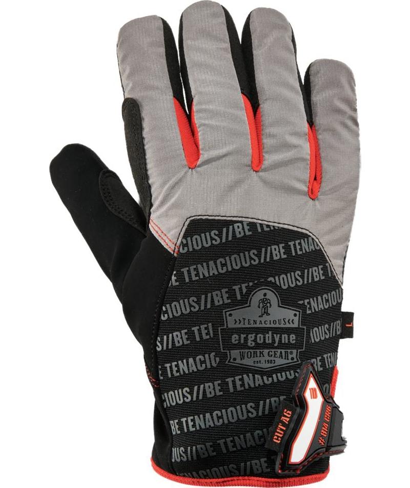 Ergodyne 814CR6 cut protection gloves Cut F, Black/Grey