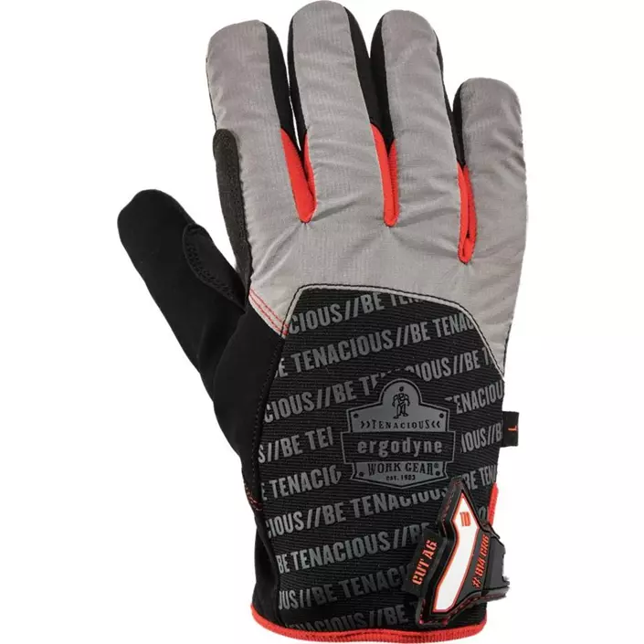 Ergodyne 814CR6 cut protection gloves, Black/Grey, large image number 0