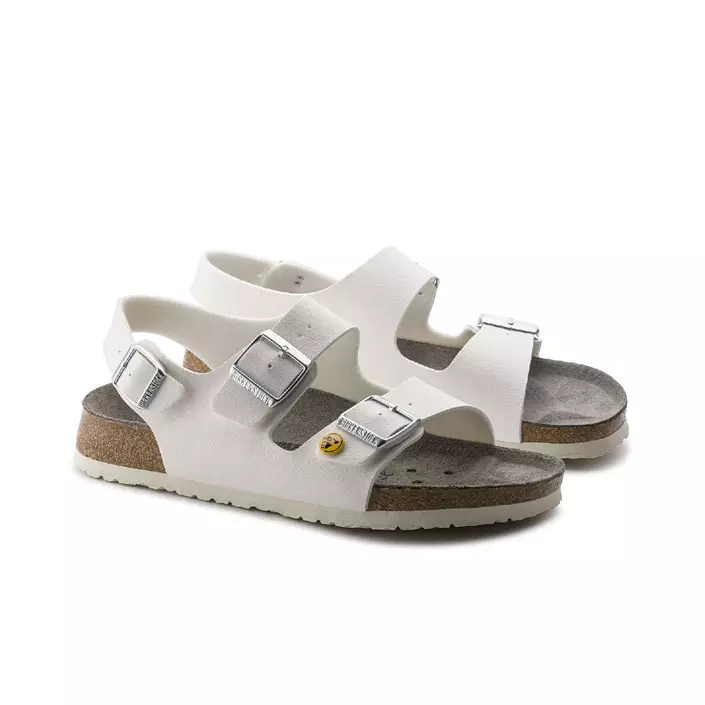 Birkenstock Milano ESD Regular Fit sandals, White, large image number 4