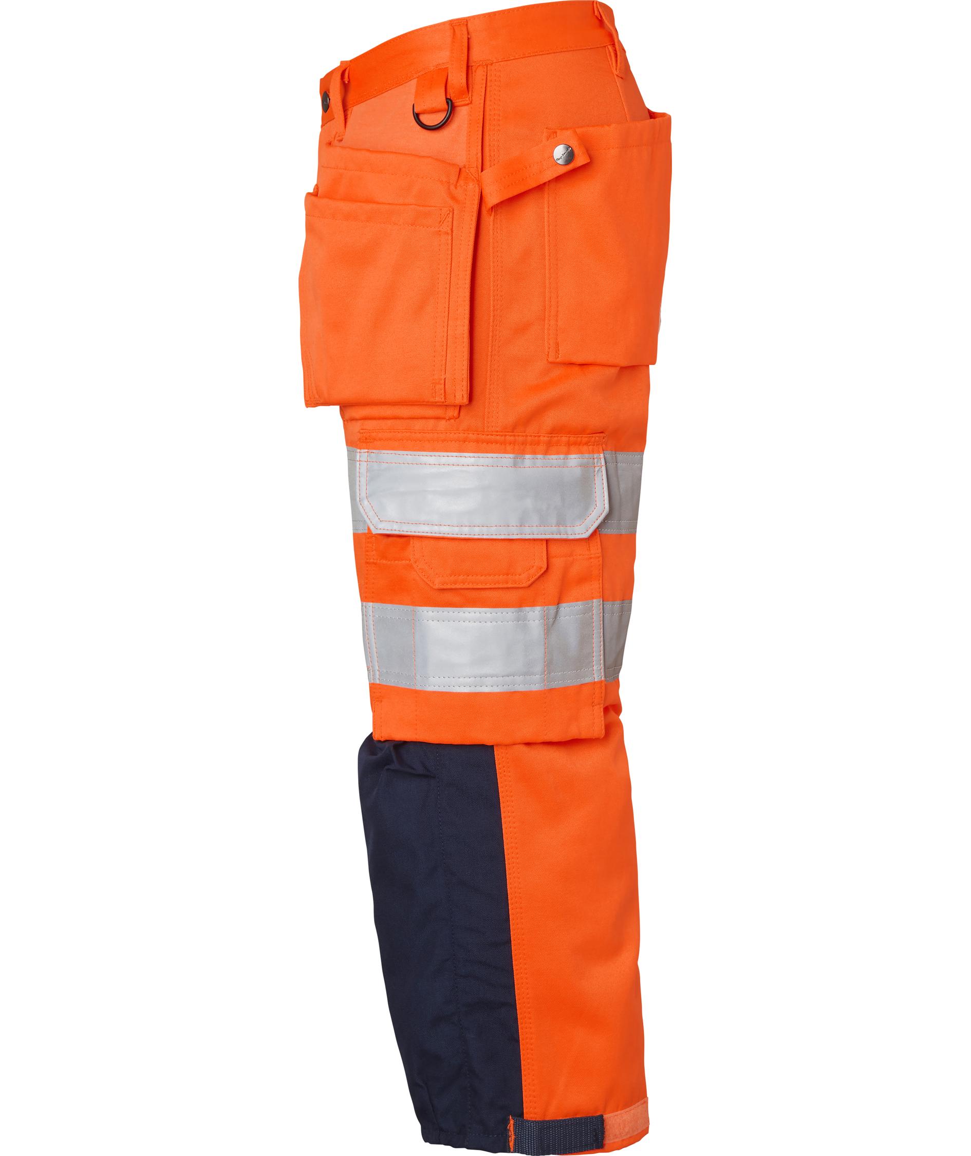 Top Swede h&aring;ndverksknickers 218, Hi-Vis Orange/Navy, large image number 3