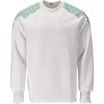 Mascot Food & Care Premium Performance HACCP-approved sweatshirt, White/Grassgreen