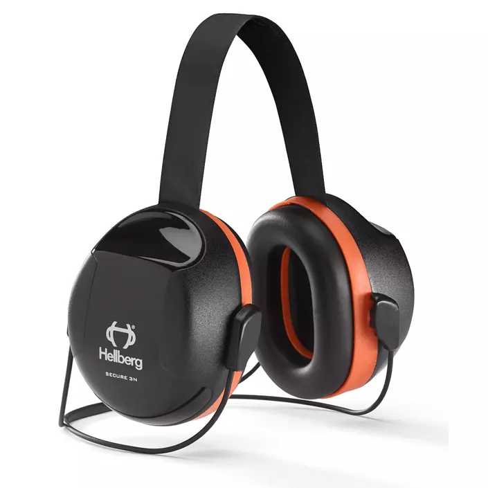 Hellberg Secure 3 ear defenders with neckband, Black/Red, Black/Red, large image number 0