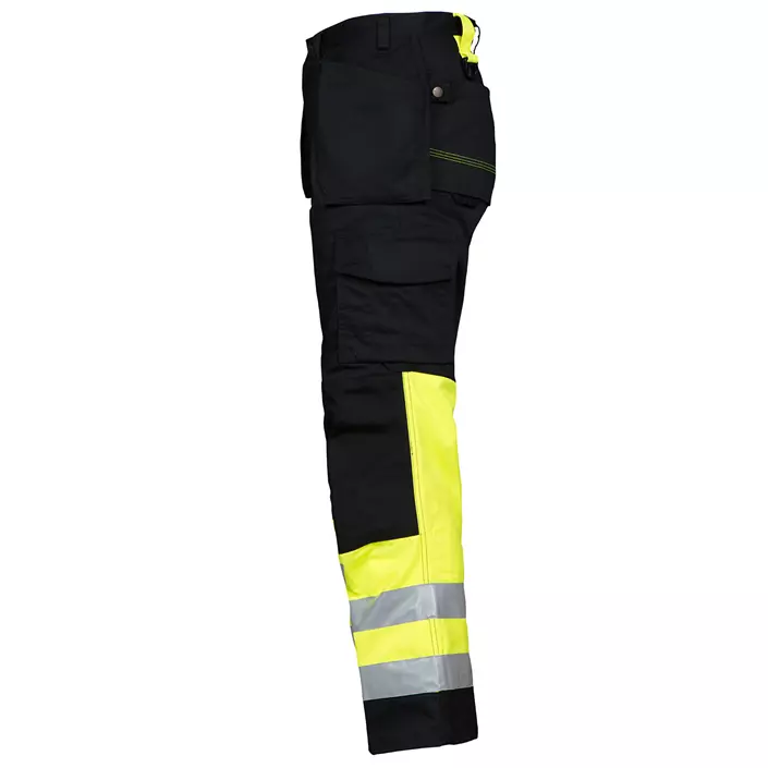 ProJob work trousers 6502, Black/Hi-Vis Yellow, large image number 1
